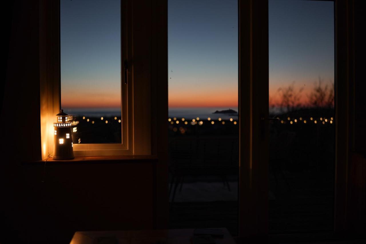 Spacious Sea-View Apt. Overlooking St Ives Bay Gwithian Exterior foto